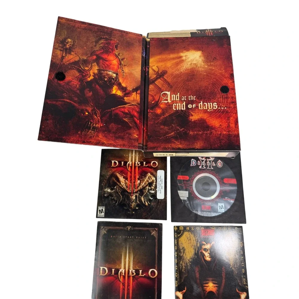 Diablo III‎ 3 PC Game Blizzard Entertainment with Diablo II Expansion Manual Box